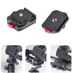 Fotga Arca Swiss Camera Quick Release Plate with 1/4" 3/8" Thread Top Plate + Base Plate for DSLR Mirrorless Camera Tripod Monopod DJI Stabilizer Slider