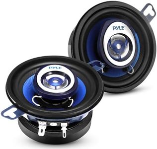 Pyle 2-Way Universal Car Stereo Speakers - 120W 3.5 Inch Coaxial Loud Pro Audio Car Speaker Universal OEM Quick Replacement Component Speaker Vehicle Door/Side Panel Mount Compatible PL32BL (Pair)