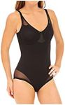 Miraclesuit Shapewear Women's Extra Firm Sexy Sheer Shaping Bodybriefer Black Body Shaper 34B