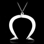 NuNuNaNa - Alice Madness Returns Horseshoe Long Chain Necklace Cosplay Props Pendant Necklaces - (Length: 50cm)