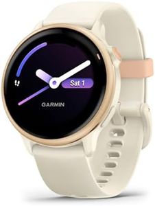 Garmin vívoactive® 6, Health and Fitness GPS Smartwatch, AMOLED Display, Up to 11 Days of Battery, Metallic Pink Dawn with Bone Band