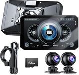 YESOK 5" Motorcycle Dash Cam Front 