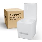Compo Closet Cuddy Portable Composting Toilet for Camping ❘ The Essential Eco-Friendly Waterless Composting Toilet for Small Spaces from CompoCloset, Handle On Bottom, Self-Contained & Easy to Clean