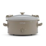 Crock-Pot Design Series 6-Quart Manual Slow Cooker, Alpaca Brown