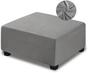 NeColorLife Velvet Ottoman Cover Sq