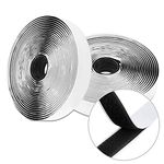 JJ PRIME 5 Metre Hook and Loop Tape | Extra Strong Double Sided Tape | Heavy Duty Fastening Self Adhesive Strips | Sticky Pads for Home Use Wall Frame (20mm Width)