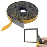 Fireplace Sealant Black Flat Stoves Rope Self-Adhesive Fiberglass Fireplace Door Sealing Cord Replacement Gasket Tape Glass Seal Stove Fire Rope. Fireplace Sealer