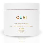 Ouai Scalp & Body Scrub, St. Barts - Foaming Coconut Oil Sugar Scrub & Gentle Scalp Exfoliator Cleanses, Removes Buildup & Moisturizes Skin - Paraben, Phthalate and Sulfate Free Body Care (8.8oz)