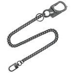 Wallet Chain Men, 25in Double Lock Heavy Duty Biker Wallet Chain, Long Chain for Key, Pocket Watch Chain, Jeans Chain, Trouser Chain and Pocket Chain, Black.