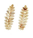 Pack of 2 Gold Toga Party Halloween Greek Goddess Costume Gold Leaves Hair Clips (Halloween Gold Leaf Hair Clips)