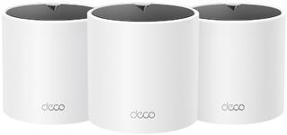 TP-Link Dual-Band AX1500 WiFi 6 Mesh Wi-Fi System (Deco X15) | Replaces Routers and Extenders | Covers up to 5,600 sq.ft. | 2 Gigabit ports per unit, supports Ethernet Backhaul | 2024 Release (3-Pack)