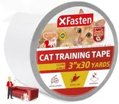 XFasten Anti-Scratch Cat Training Tape, 3-Inches x 30-Yards - Door, Couch, Furniture and Leather Scratch Guard Protector Tape for Cats and Pets