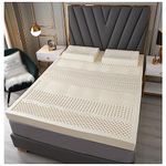 ARyako LIchaensc 100% Natural Latex Mattress,Compression And No Deformation,Honeycomb Pore Ventilation,Soft And Comfortable, Latex Mattress,7.5cm,135x190cm(53x75in)