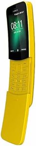 Nokia 8110 Telefono Cellulare 4G Dual Sim, Display 2.5" a Colori, 4GB, Bluetooth, Fotocamera, Giallo [Italia]