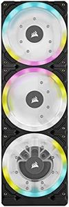 Corsair Hydro X Series XD7 RGB Pump/Reservoir Combo (360 mm Distribution Plate System, D5 PWM Pump, 140 ml Reservoir, 36 Individually Addressable RGB LEDs, Temperature Sensor) Black