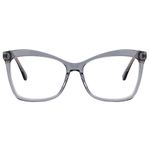 Zeelool Vintage Acetate Butterfly Eyeglasses Frame with Non-Prescription Clear Lens Alfred ZWA01753-03 Gray