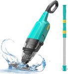 Efurden Handheld Pool Vacuum, Rechargeable Pool Cleaner with Running Time up to 60-Minutes Ideal for Above Ground Pools, Spas and Hot Tub for Sand and Debris, Green