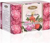 Premiers Rosehip & Hibiscus Herbal Tea, Caffeine Free, 100% Pure and Authentic, 25 Tea Bags, 37.5 GMS, No additives, Make Iced or hot Tea, an Infusion of Rosehip and Hibiscus Herbs…