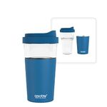 asobu Vista Tritan Tumbler for Iced Coffee and Ice Tea with Removable Insulated Stainless Steel Sleeve 20 Ounces (Blue)