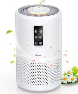 Air Purifiers for Home Large Room up to 1400ft², VEWIOR H13 True HEPA Air Purifier for Bedroom with night light, Fragrance Sponge, Sleep Mode, Timer, Lock, Air Cleaner for Wildfire Smoke Odor Dander