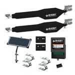 Ghost Controls Heavy-Duty Solar Automatic Gate Opener Kit for Driveway Swing Gates with Long-Range Solar Gate Opener Remote - Model TDS2XP