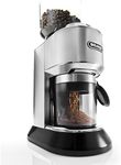 De'Longhi KG521M Dedica Stainless Steel Conical Burr Digital 12oz Grinder with 18 Grind Settings and Portafilter Adaptor