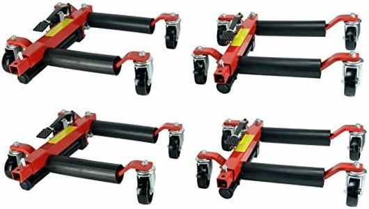 Dragway Tools (4) 12in. Hydraulic Car Wheel Dolly & 1500 lb Capacity