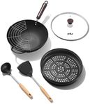 FGJ Wok, 13 Inch Carbon Steel Wok P