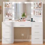 Quimoo Large Vanity Desk with LED L