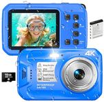 4K Underwater Camera, 64MP 16FT Wat