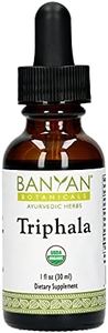 Banyan Botanicals Triphala Liquid Herbal Extract – Organic Triphala Extract with Amla, Haritaki & Bibhitaki – for Daily Detox, Regularity & Rejuvenation* – 1oz. – Non-GMO Sustainably Sourced Vegan