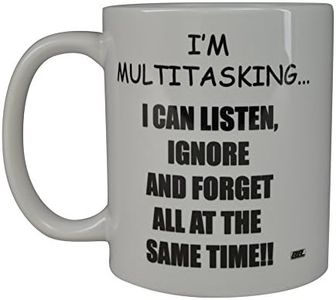 Rogue River Funny Novelty Coffee Mug- I'm Multitasking Cup, Great Gift Idea for Office Party, Employee, Boss, Coworkers, 11 Oz