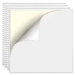 Etarnfly White Peel and Stick Baseplates, 4 Pack 25.5 x 25.5 cm Classic Building Board Base Plates 100% Compatible with All Major Brands