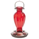 Perky-Pet 8133-2 Daisy Vase Vintage Glass Hummingbird Feeder