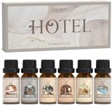 SALUBRITO Hotel Essential Oils Set, Luxury Fragrance Oils Set for Diffuser, Candle, Soap Making, Strong Scented Oil, Luxury Night, White Tea, Lemon & Thyme, Citrus Bliss, Hotel Lobby, Jasmine & Mint