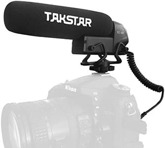 TAKSTAR SGC-600 Video Microphone, Mini Shotgun Mic, Professional Camera Microphone for iPhone, Android Phone, Canon/Nikon/Sony Camera&Camcorder, Video Mic with Shock Mount, Windscreen, and 3.5mm Jack