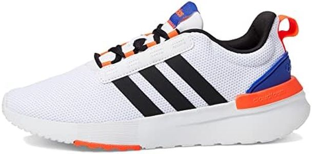 adidas Kids Racer TR21 Shoes White/Black/Lucid Blue 1