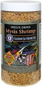 San Francisco Bay Brand Freeze-Dried Mysis Shrimp - Premium Fish Food, Tetra Fish Food, Tropical Fish Food - Ideal for Freshwater and Saltwater Fish, Cichlids, Angels, Seahorses - 3.56 oz (101g)