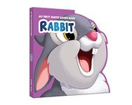 My First Shaped Board Book: Illustrated Rabbit - Animal Picture Book for Kids Age 2+ Board book