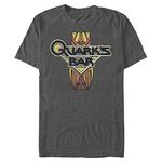 Fifth Sun Big & Tall Star Trek: deep Space Nine Quarks Vintage Logo Men's Tops Short Sleeve Tee Shirt, Charcoal Heather, 4X-Large Big Tall