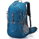 G4Free 45L Hiking Backpack Men Women Camping Backpack Outdoor with Rain Cover for Climbing and Traveling(Dark Blue)(A-Dark Blue)