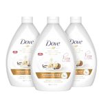 Dove Pampering Care Shea Butter & Warm Vanilla Hand Wash for clean & softer hands Bottle Refill liquid soap that washes away dirt 1 L (Pack of 3)