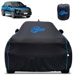 GARREGE 100% Waterproof Car Cover for Hyundai Creta N Line - Black, All-Weather & Animals Nail Protection with Mirror & Antenna Pockets | Premium Washable Fabric | Custom Fit