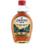 St Lawrence Gold Maple Syrup 250ml - 330g Grade A, 100% Pure Canadian Amber Maple Syrup for Pancakes, Waffles, Coffee and Cocktails - Buttery, Caramel Taste - Gluten Free, Vegan