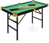 GYMAX Pool Table, 48’’ Foldable Bil