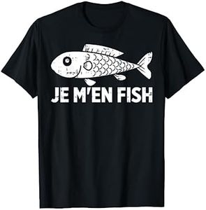 Je M'En Fish Poisson Jeu De Mot Humour Pêche Pêcheur Cadeau T-Shirt