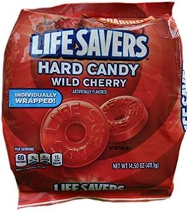 Lifesavers Cherry 14.5 Ounce Bag Individually Wrapped Candy