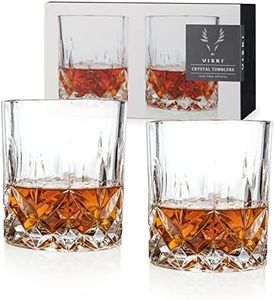 Viski Admiral Crystal Tumblers, Clear, 4289TBV 3.75"