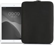 kwmobile Neoprene Pouch Compatible with 12,4"-12,9" Tablet - Universal Sleeve Case Cover with Zipper for Tablet - Black