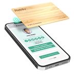 Retrēv Digital Business and Networking Card, Wood, NFC Instant Contact & QR Scan - Transfer Contact, Website, or Social Media Information with a Tap, No App Required